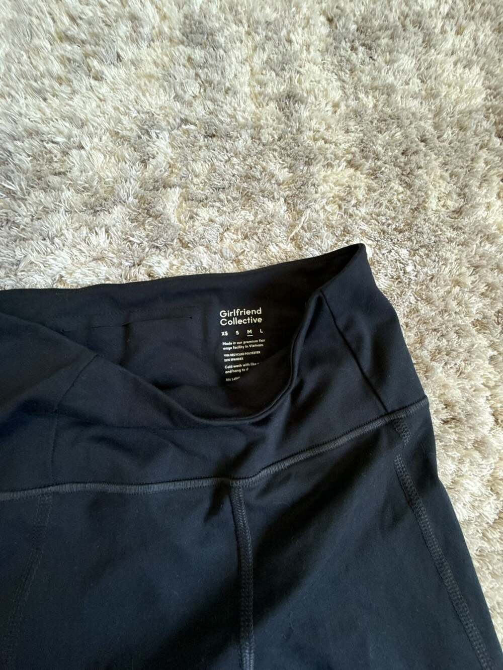Girlfriend Collective Black High-Rise Leggings